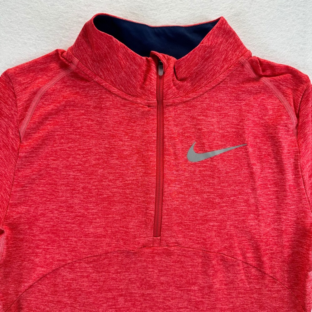 Nike Running Womens Dri-FIT Half Zip Pullover XL Red Navy 890206-823 - Picture 5 of 15